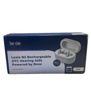 Lexie B2 Hearing AIDS Pair Powered By Bose Bundle Case Accessories Open BOX-OTC